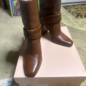 Chic Brown Heeled Boots